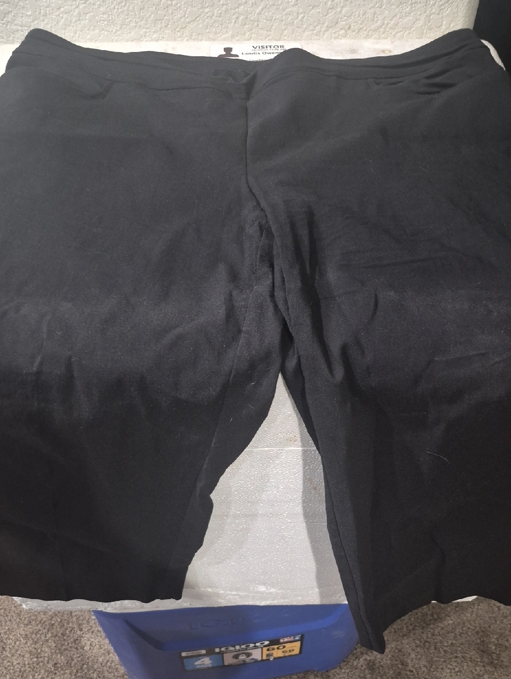 Time and Tru Men's Black Stretch Trousers